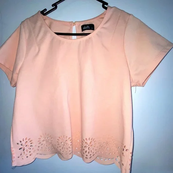 Dotti Peach tee - Picture 1 of 4